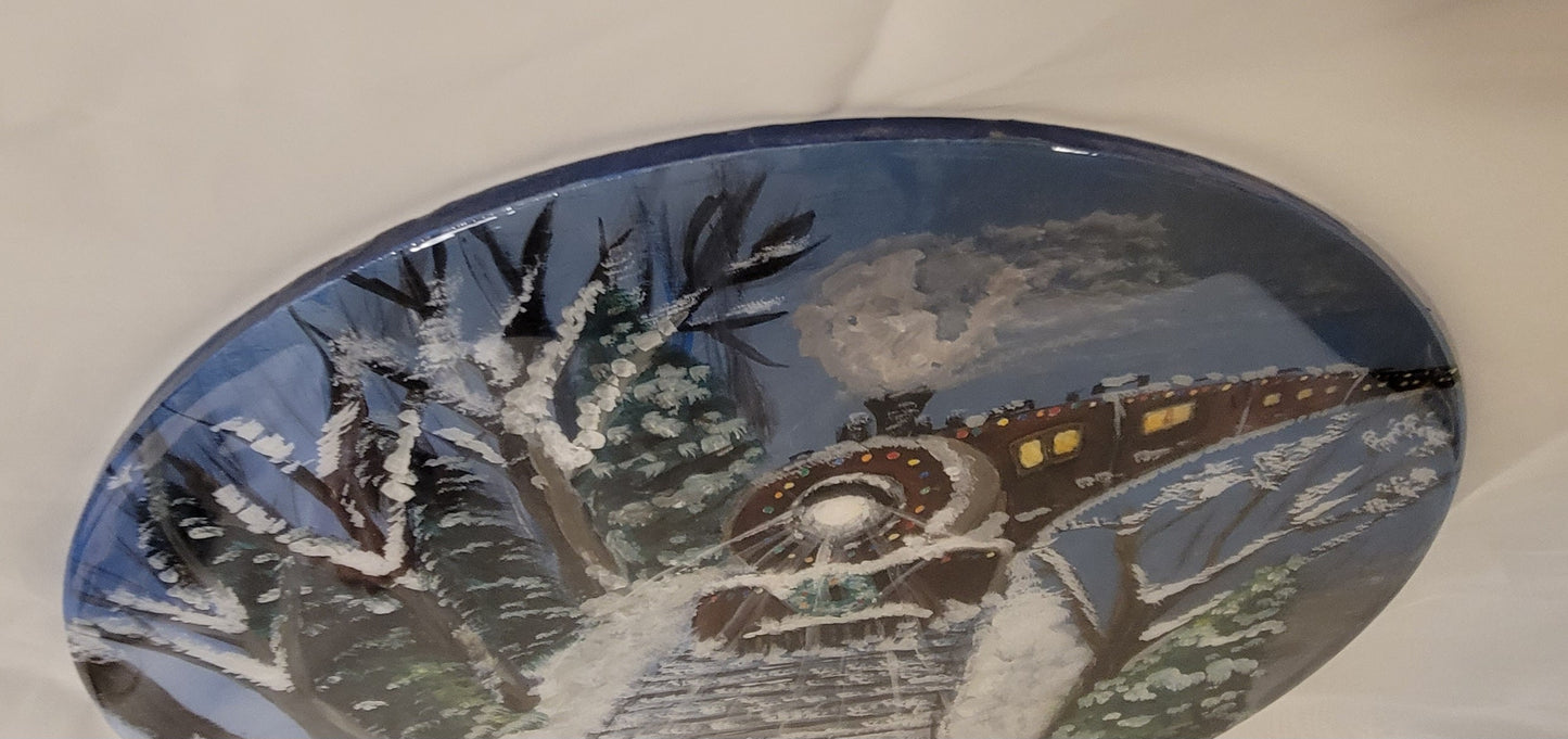 WinterWonderlandExpress Hand-Painted Scene
