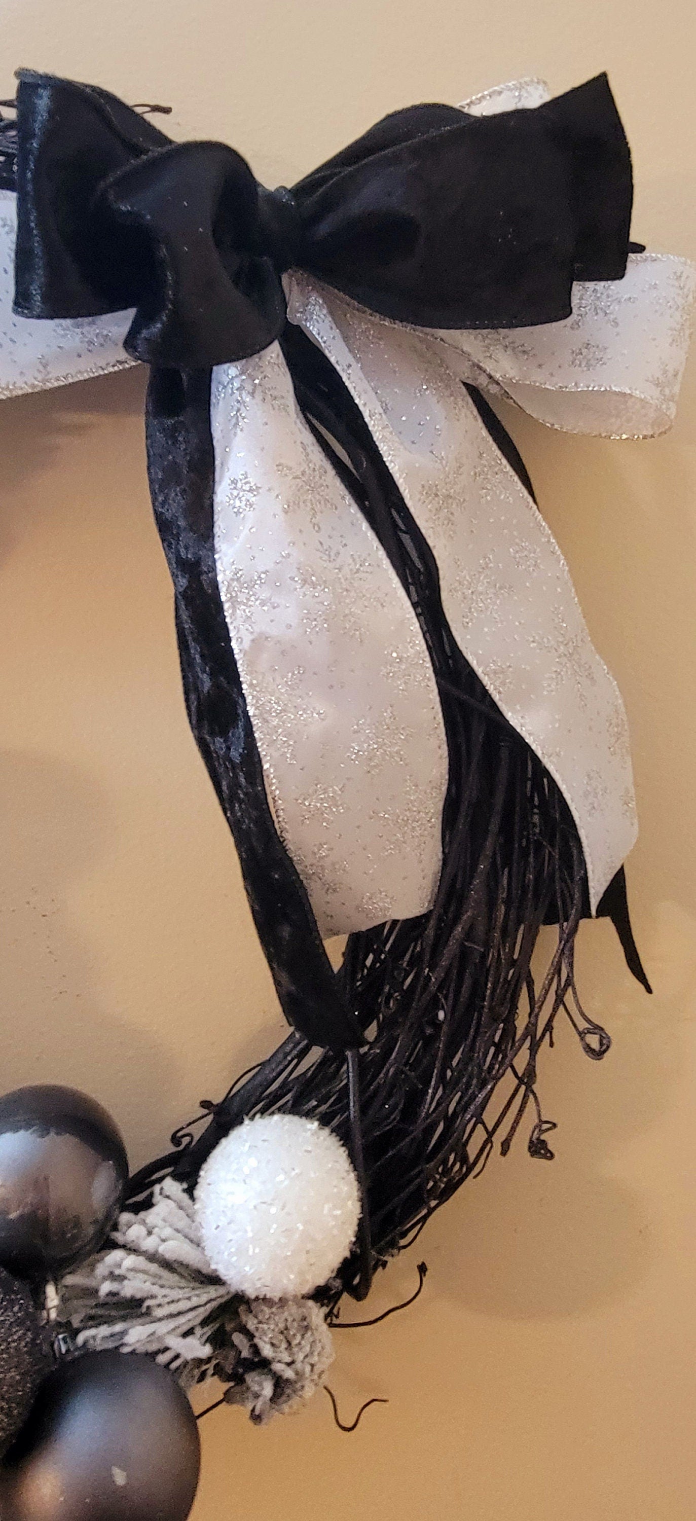 Elegant Ice-Skating Wreath