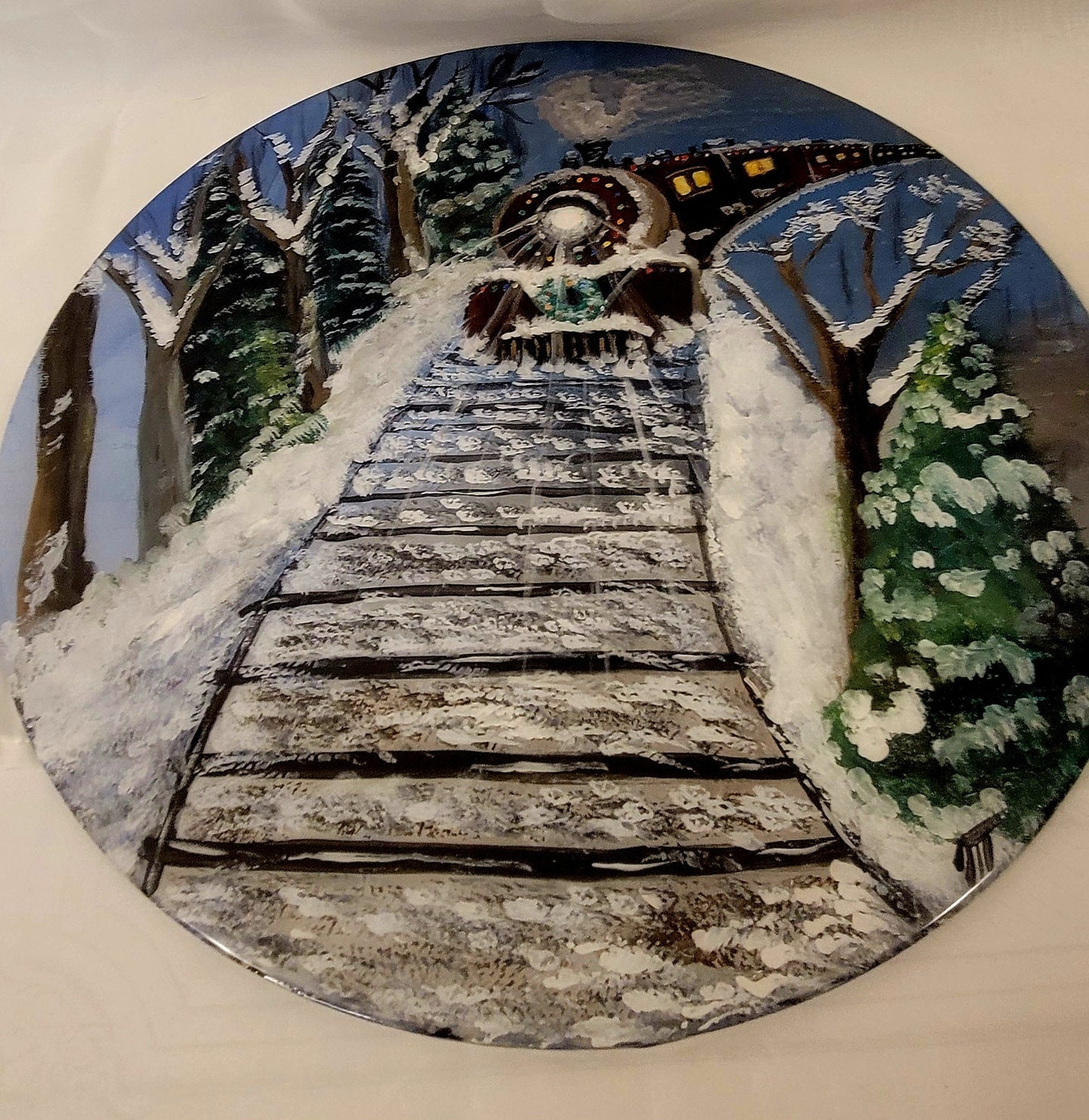 WinterWonderlandExpress Hand-Painted Scene
