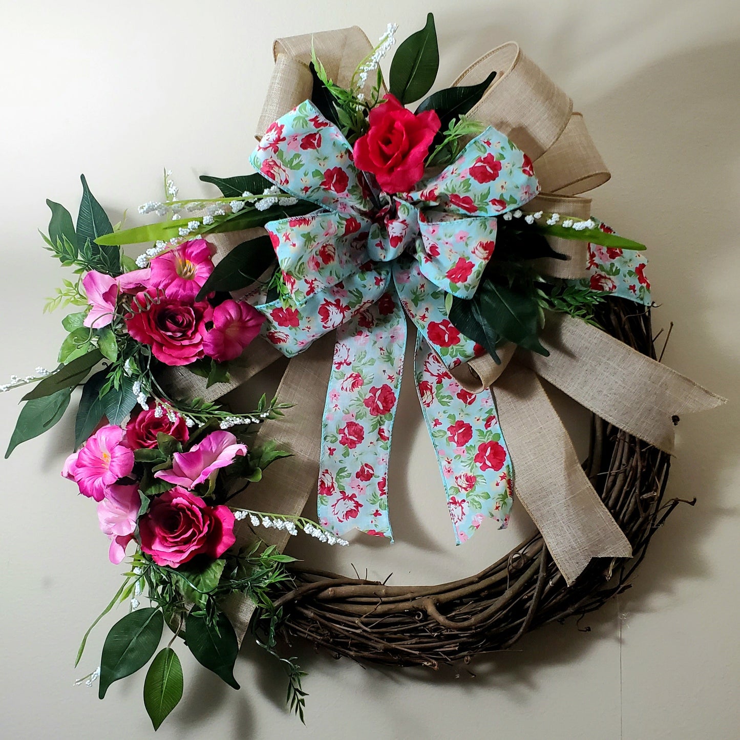 Blue Rose Wreath