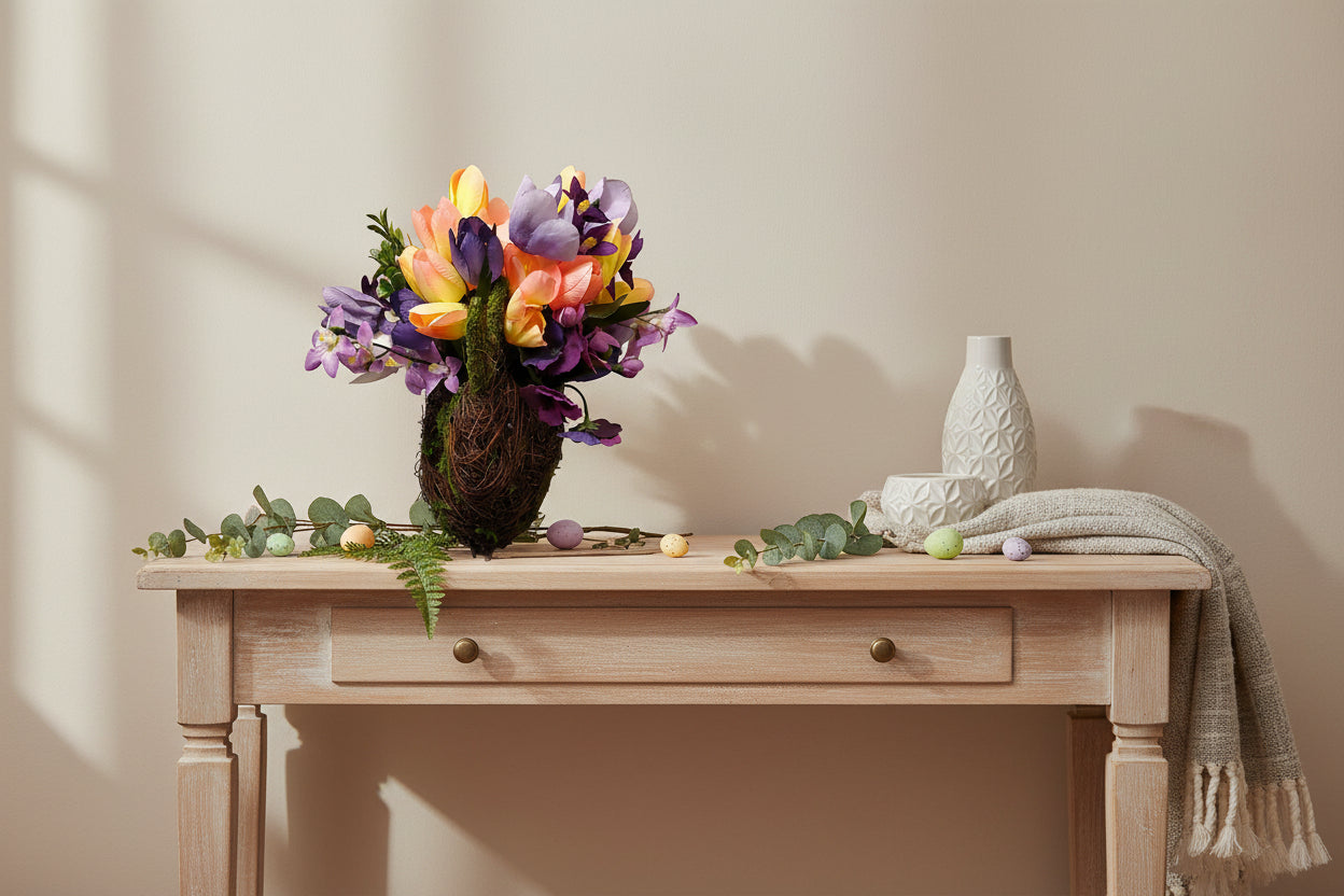 Meadowhop Bunny – Moss Covered Grapevine Spring Accent