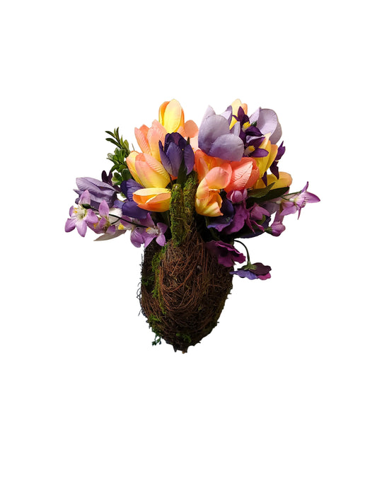 Meadowhop Bunny – Moss Covered Grapevine Spring Accent