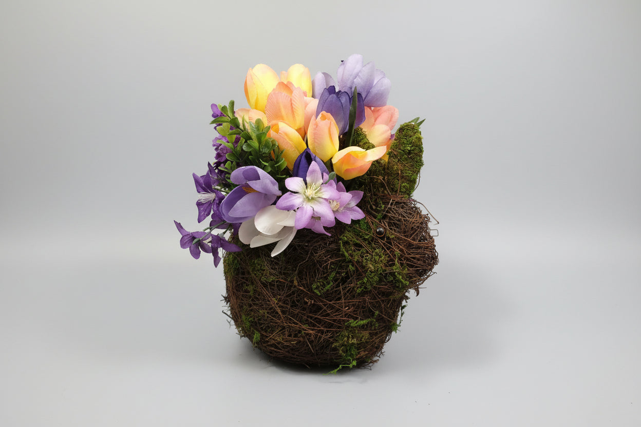 Meadowhop Bunny – Moss Covered Grapevine Spring Accent
