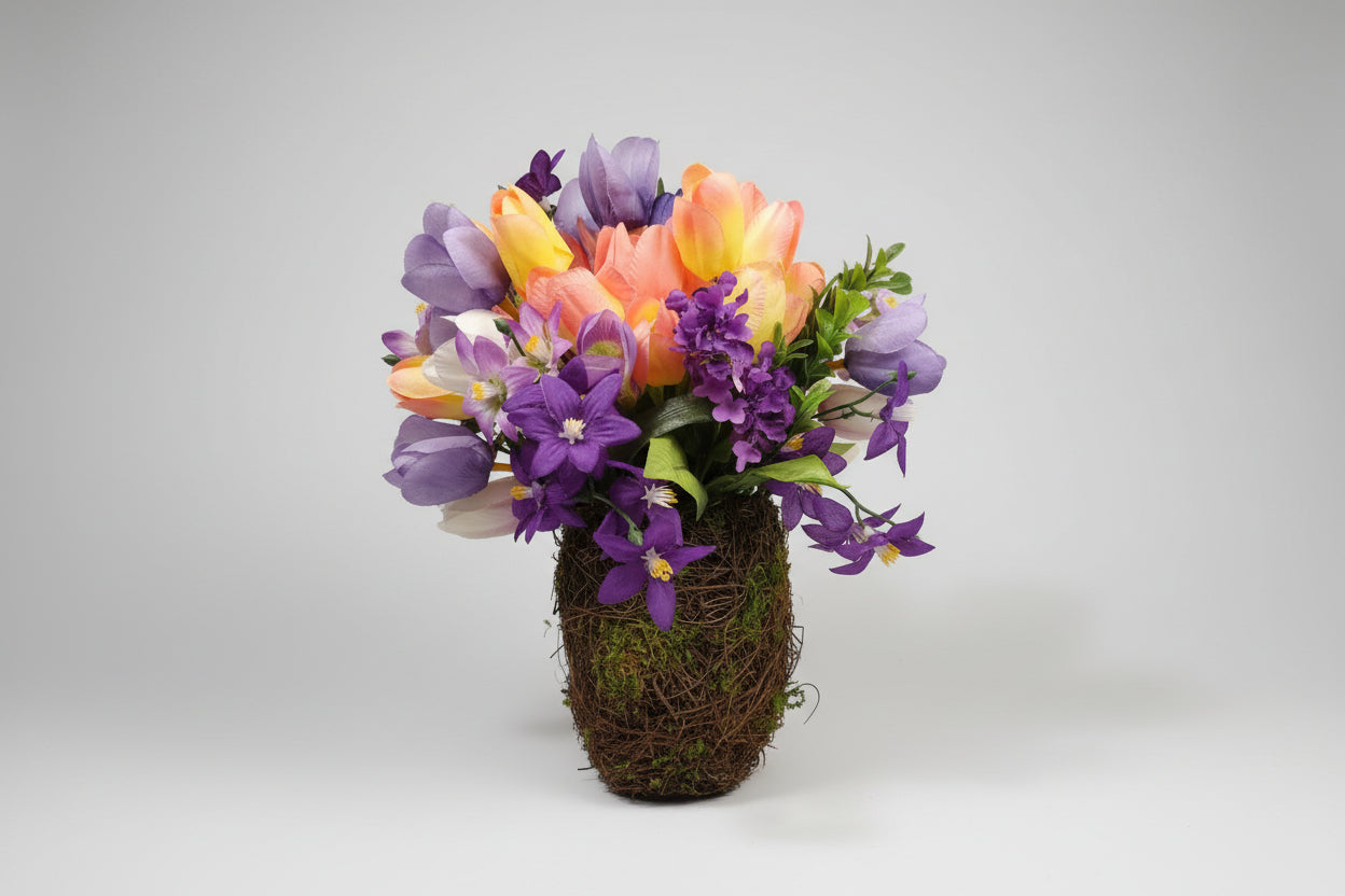 Meadowhop Bunny – Moss Covered Grapevine Spring Accent