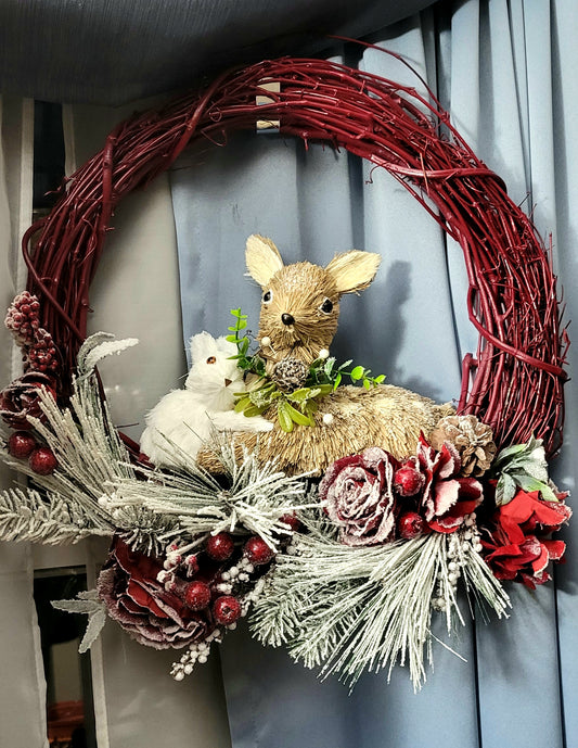 Cranberry Forest Friends Wreath