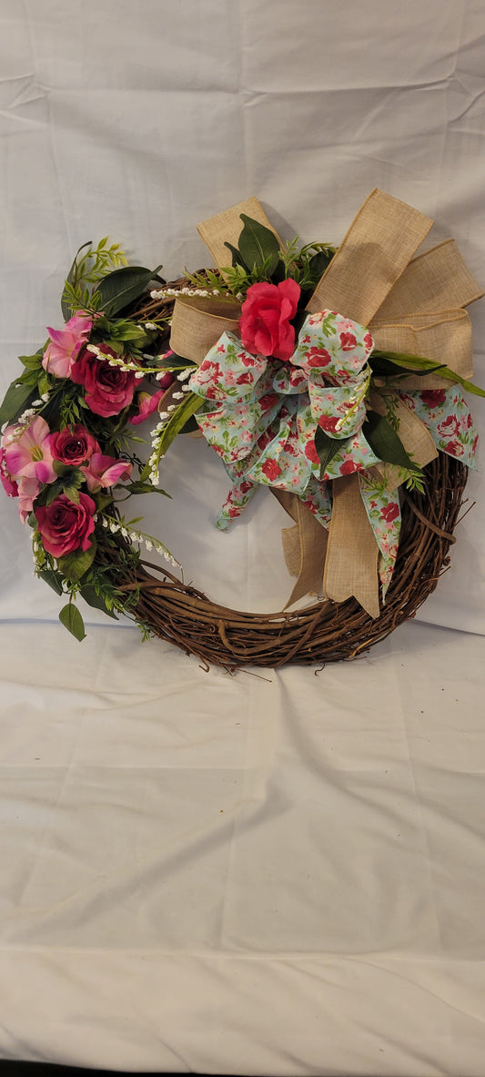 Pink Blossom Serenity Wreath