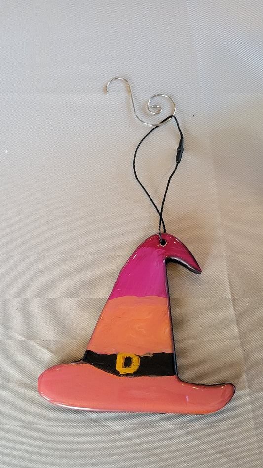 Whimsical Witch Hat Ornament – Handmade with Enchanting Flair!