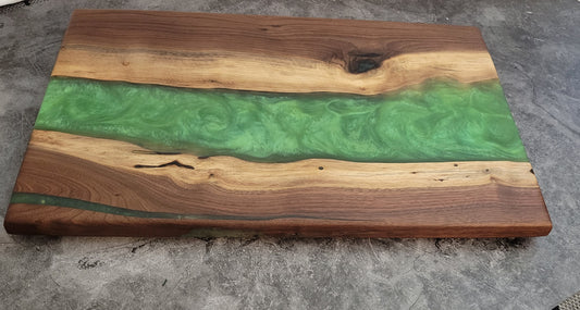 Emerald River Handmade Black Walnut Charcuterie Board