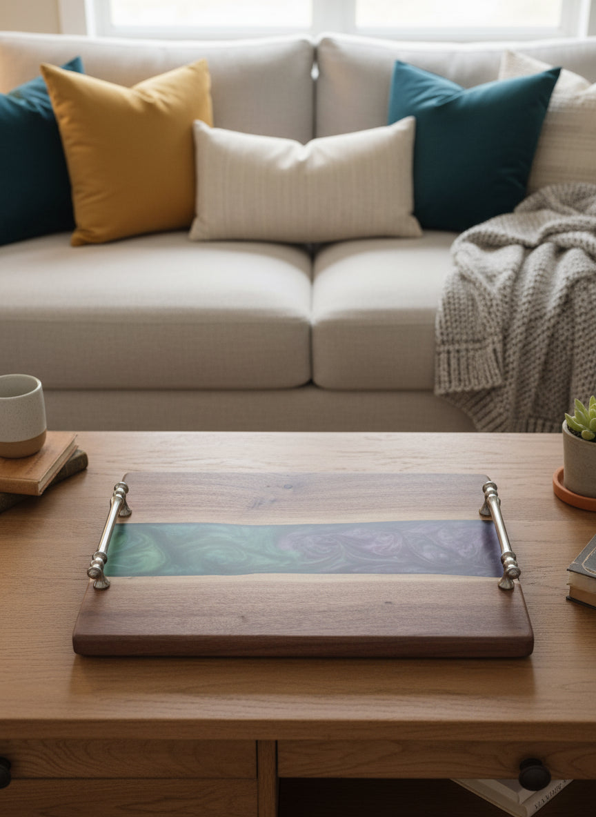 Mystic Swirls Handmade Charcuterie Board