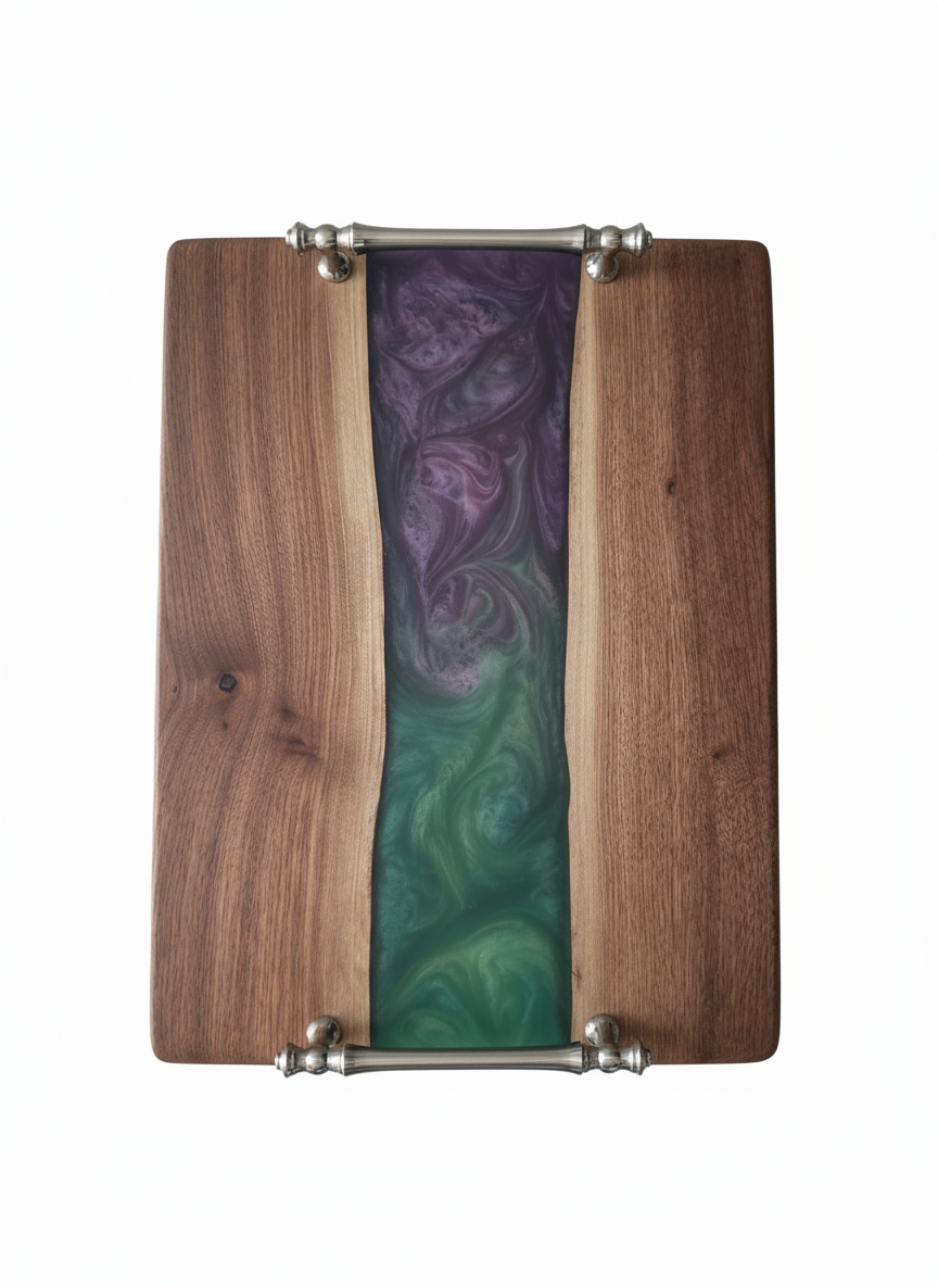 Mystic Swirls Handmade Charcuterie Board