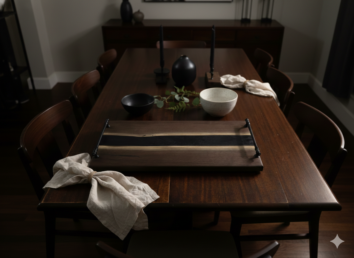 Dark River Reserve – Black Walnut Charcuterie Board