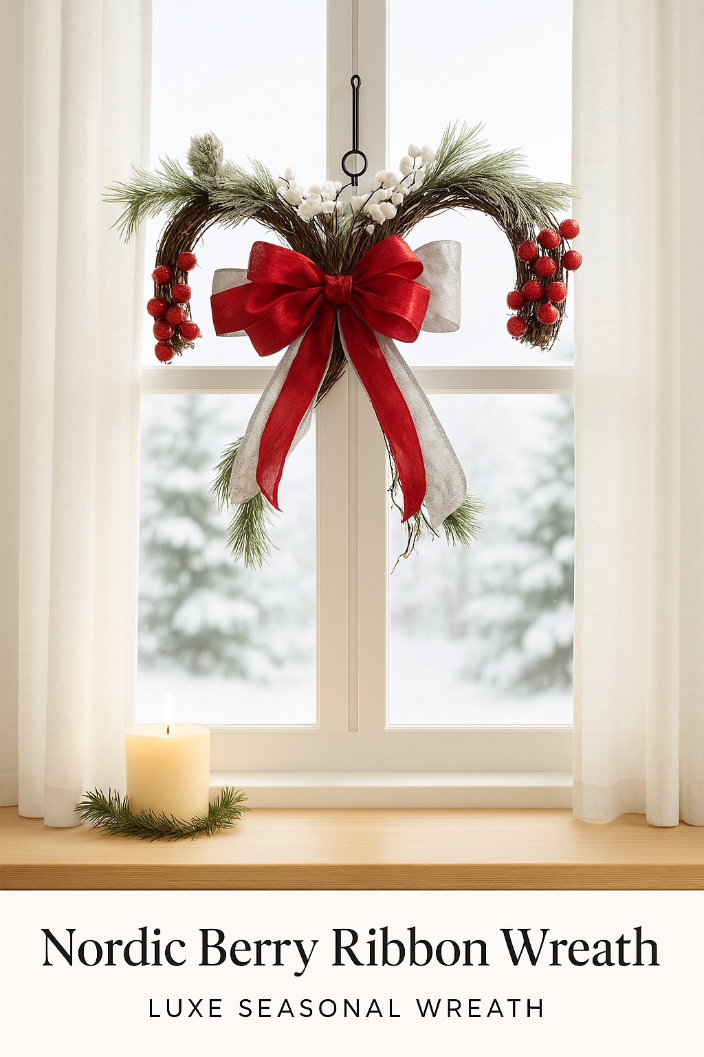 Nordic Berry Ribbon Wreath