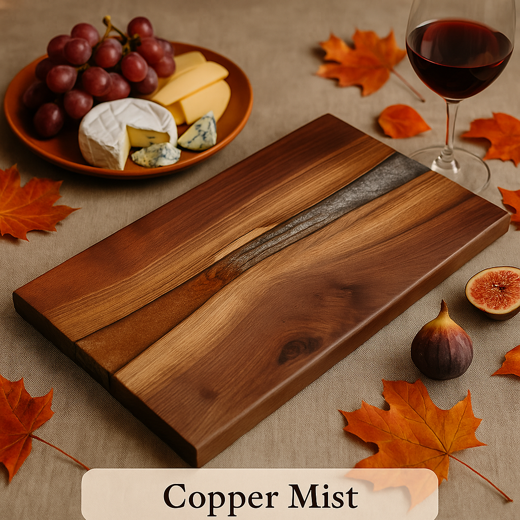 Copper Mist – Black Walnut Charcuterie Board