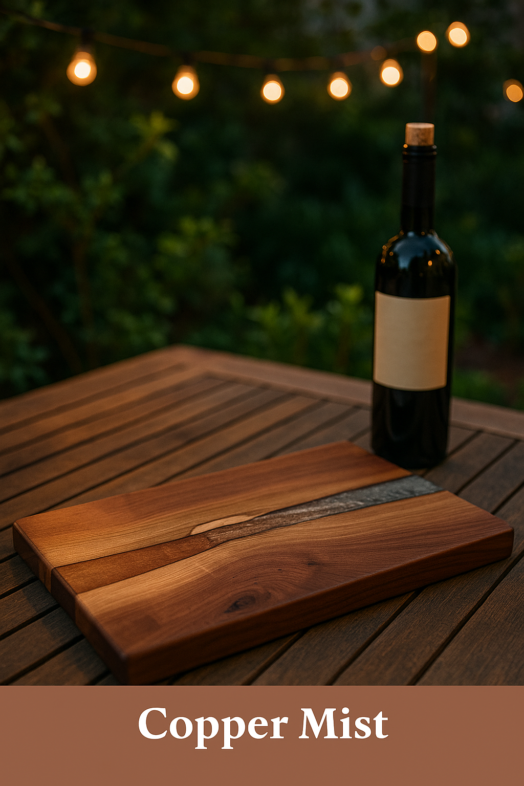 Copper Mist – Black Walnut Charcuterie Board