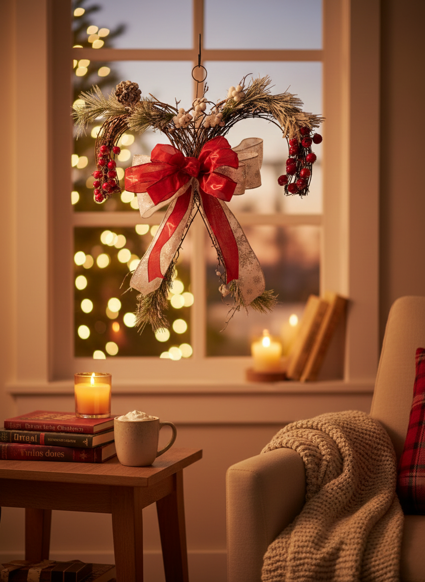 Nordic Berry Ribbon Wreath