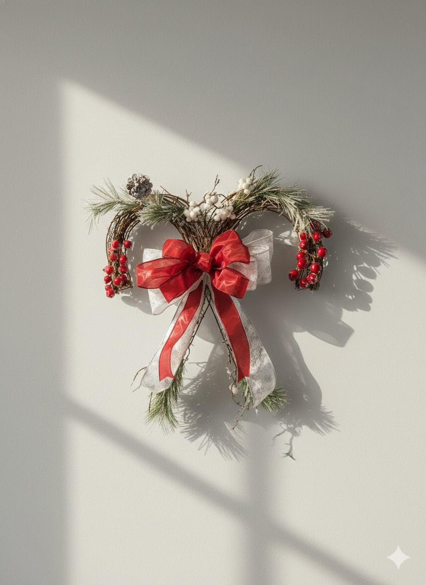 Nordic Berry Ribbon Wreath