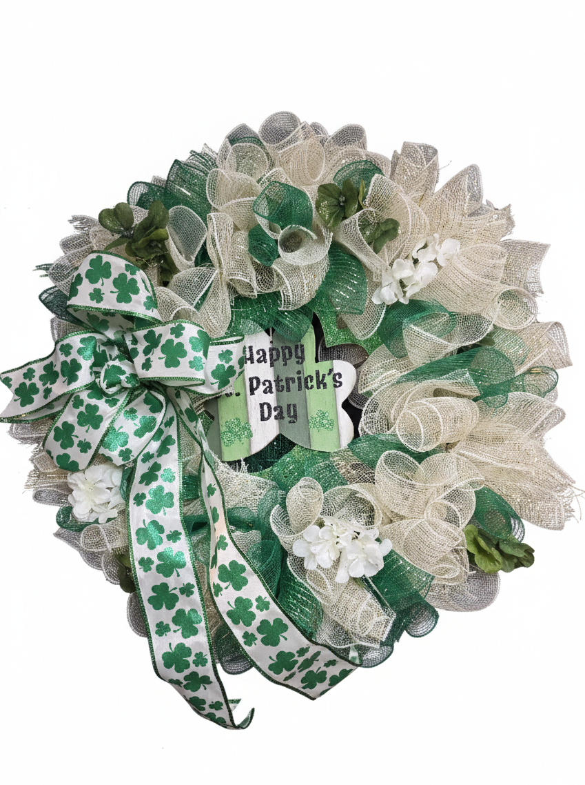 St Patrick's Day Wreath