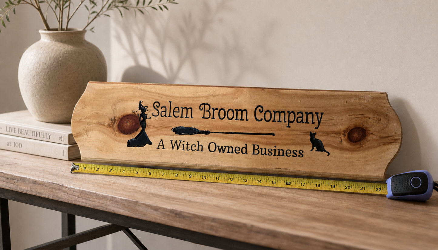 The Salem Broom Company – Heirloom Style Wood Sign