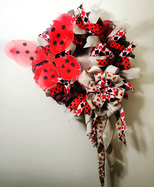 Ladybug Wreath