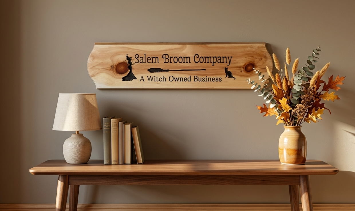 The Salem Broom Company – Heirloom Style Wood Sign