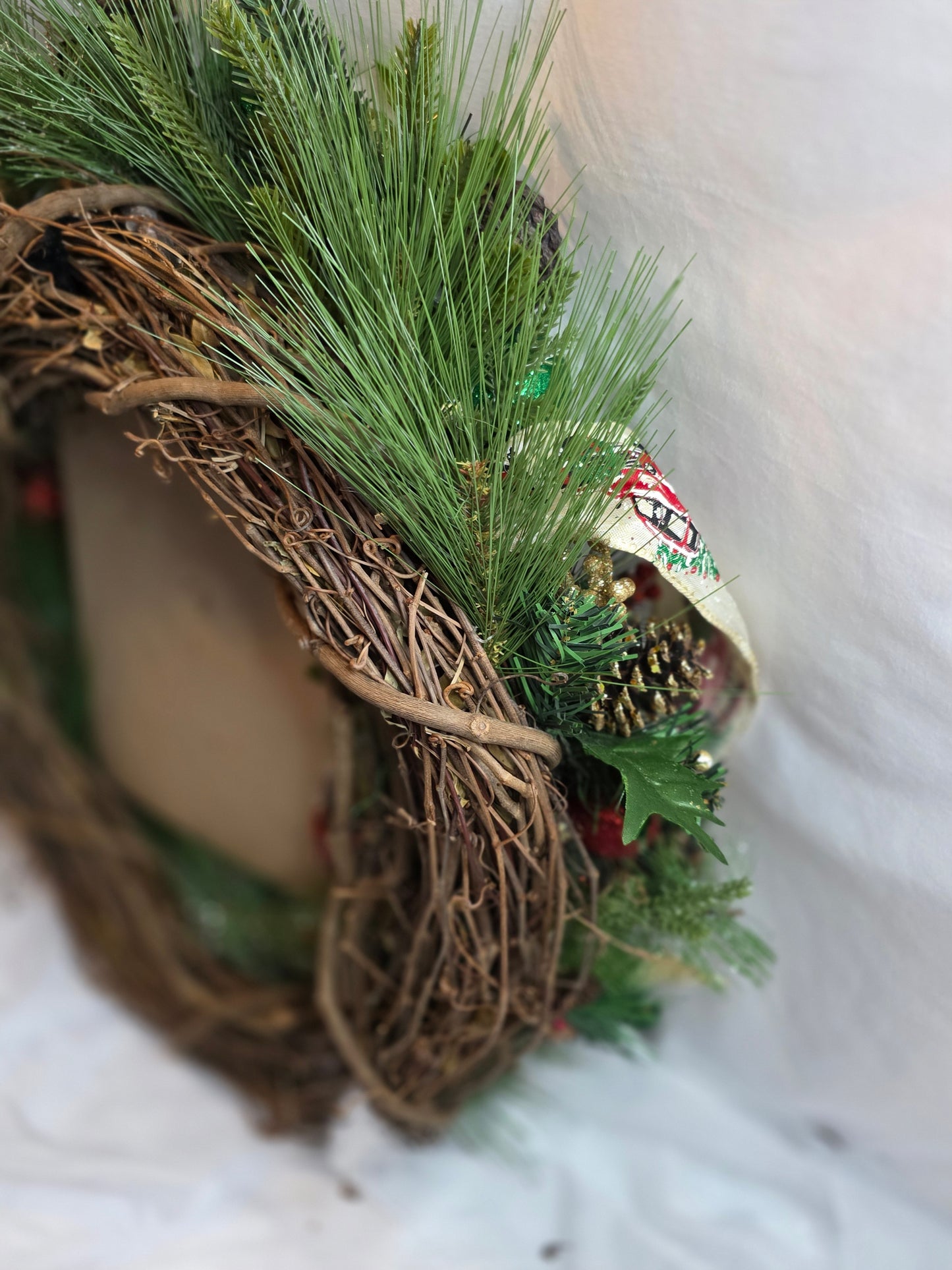 Home for the Holidays – Red Truck Christmas Wreath