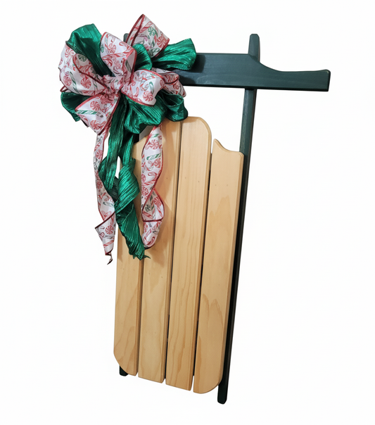 Evergreen Cheer – Handcrafted Winter Décor Sled