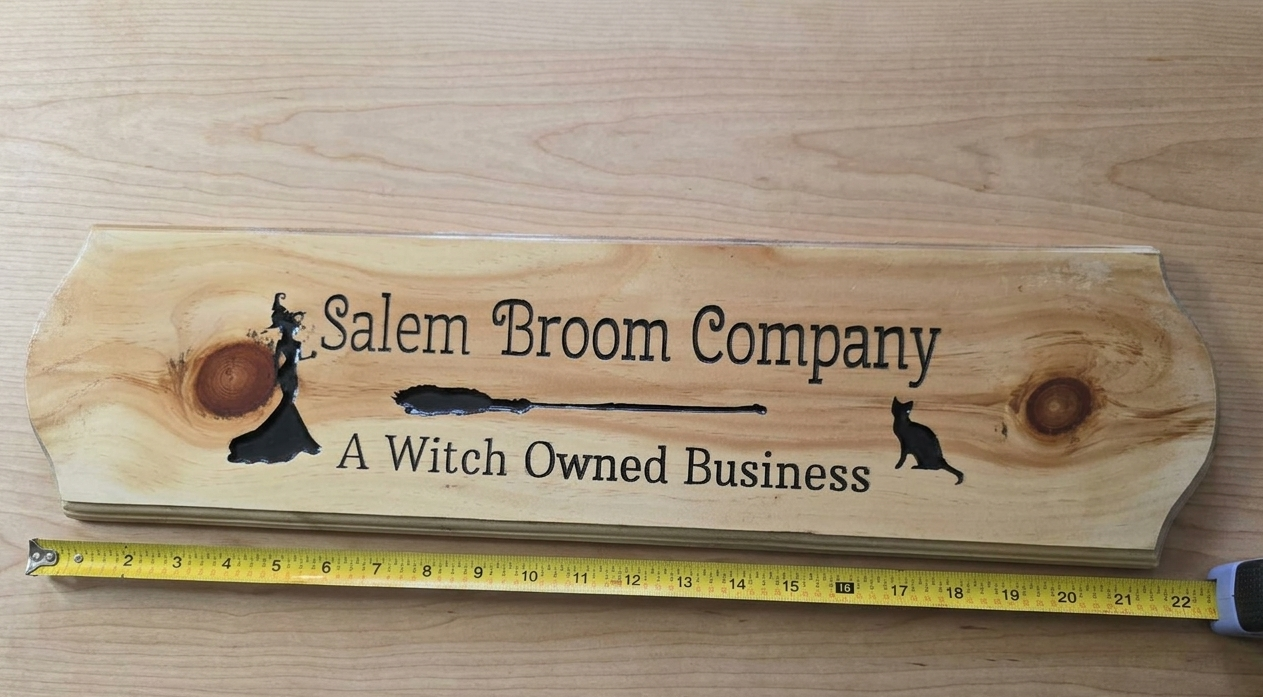 The Salem Broom Company – Heirloom Style Wood Sign