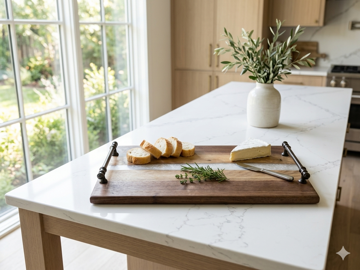 Moonlight Stream Walnut Charcuterie Board